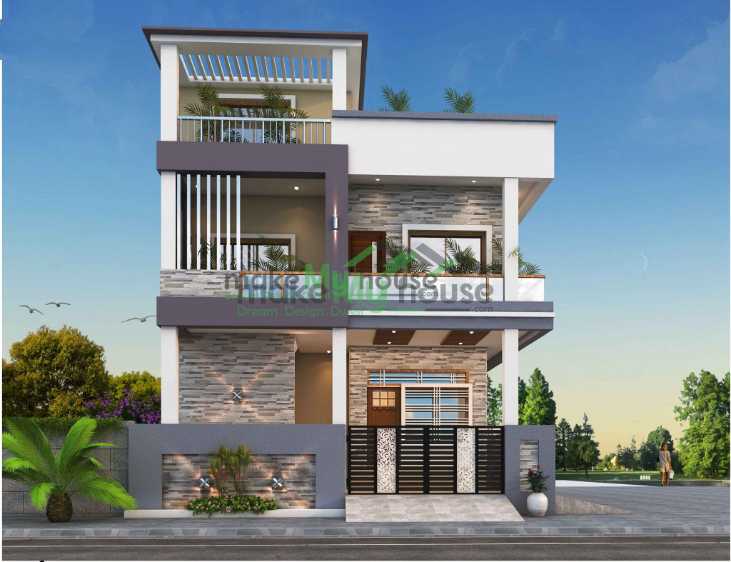 Duplex House Elevation Design