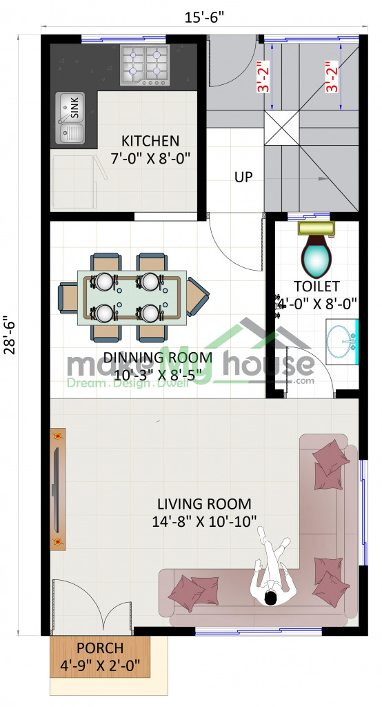 3D elevation designs for villa 