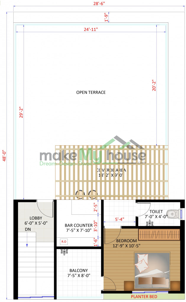 28x48 House Plan