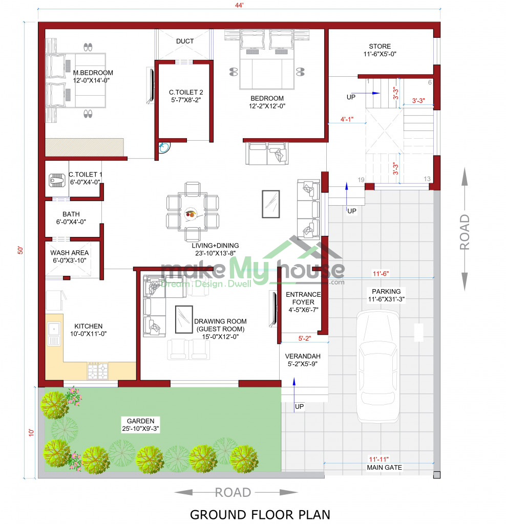 3D elevation designs for villa 