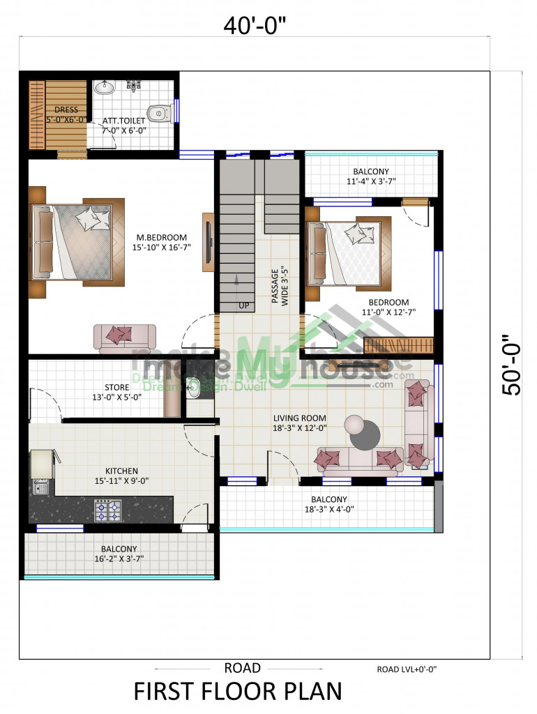 B+G+1 Floor Plan