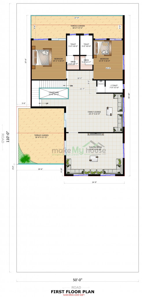 Duplex 3D House Design