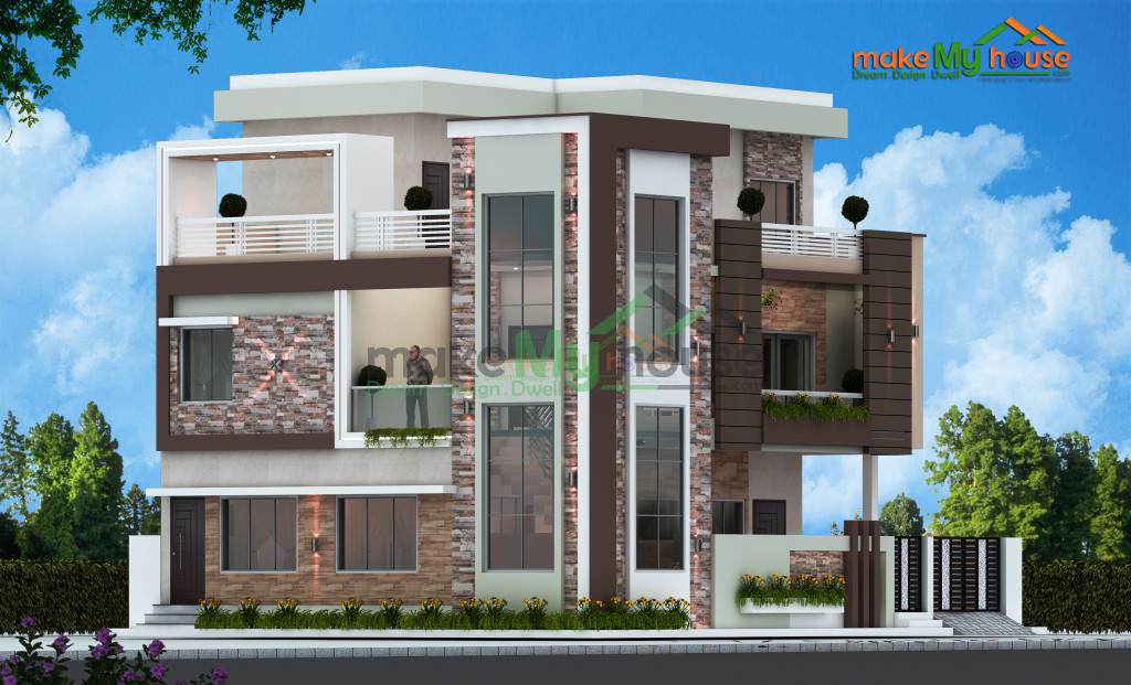 50ft x 35ft House Elevation Design