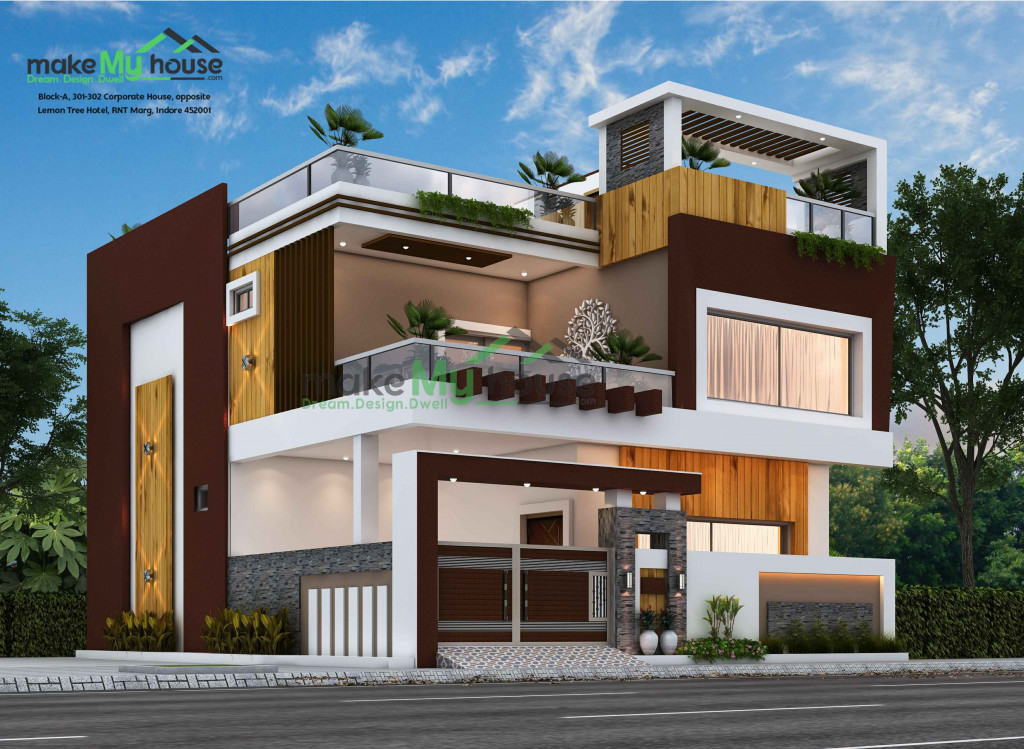 Duplex 3D House Design