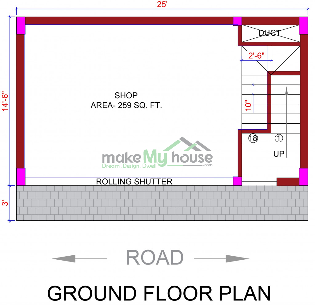 3 storey house plan