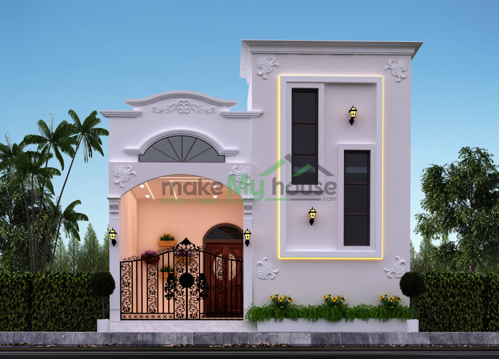 1012Sqft House Elevation Design