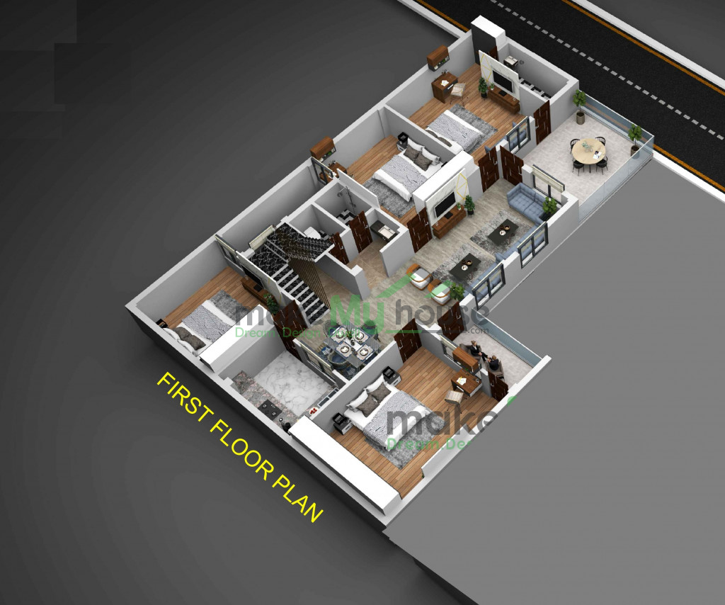 2 Storey House Plan 5000 Sqft