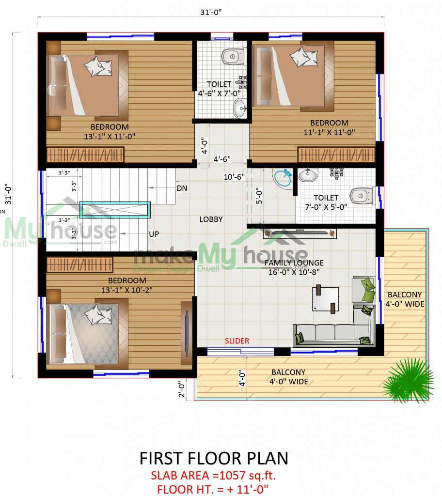 floor plan for residential house 