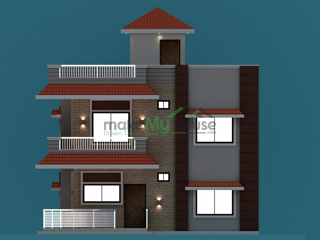 Duplex house elevation designs