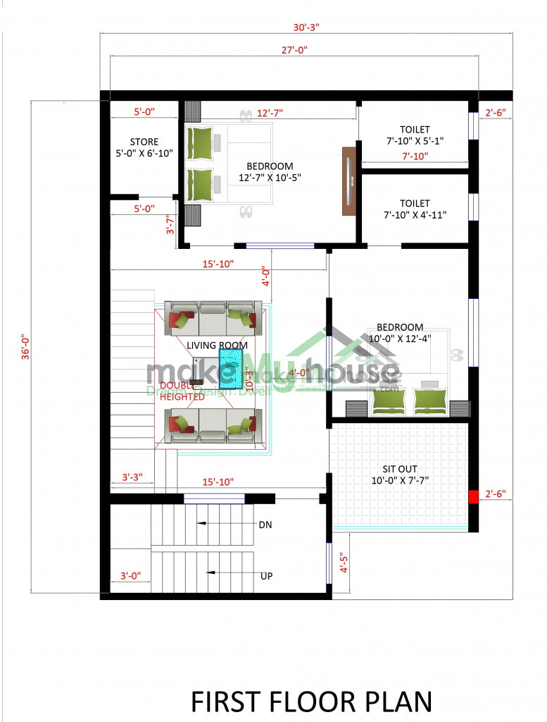 2D Elevation plan