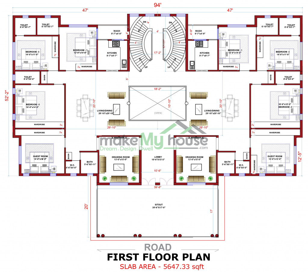 luxurious floor plan