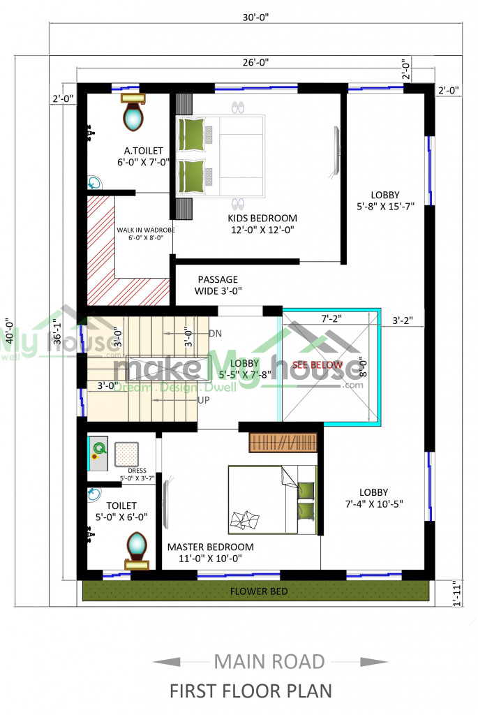 30x40 House Plan