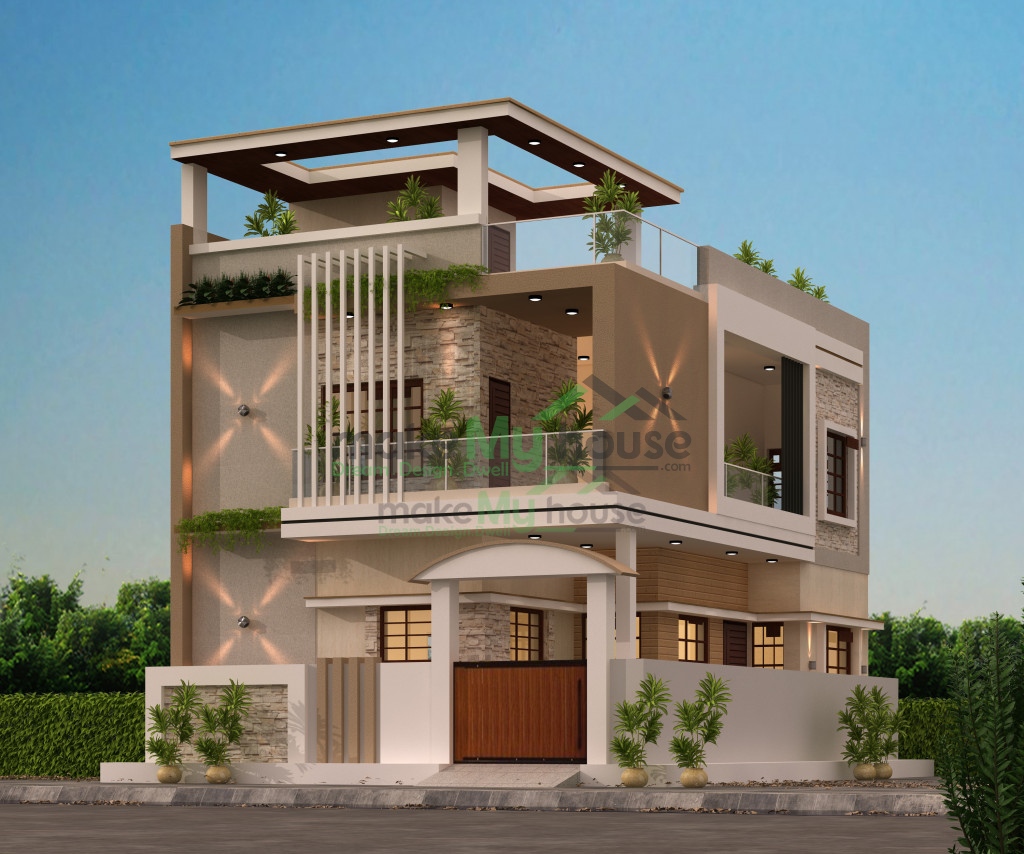 Duplex 3D House Design