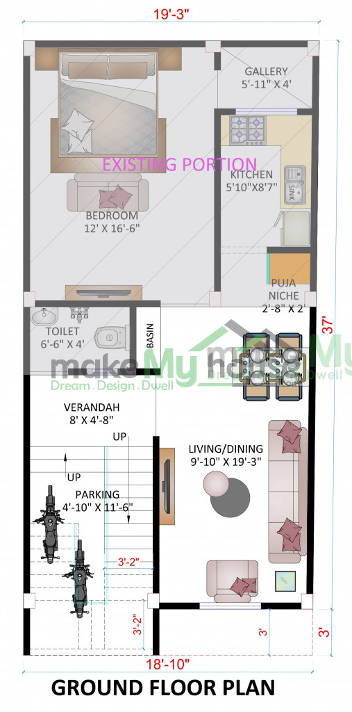 20x40 floor plan