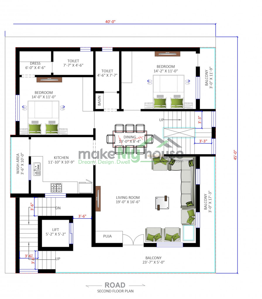 floor plan for residential house 