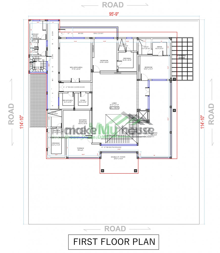 3D elevation designs for villa 