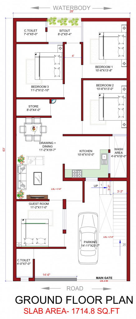 two family house plan