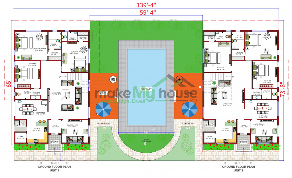 140x65 floor plan