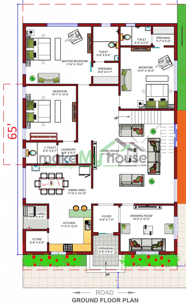 3D elevation designs for modern house 