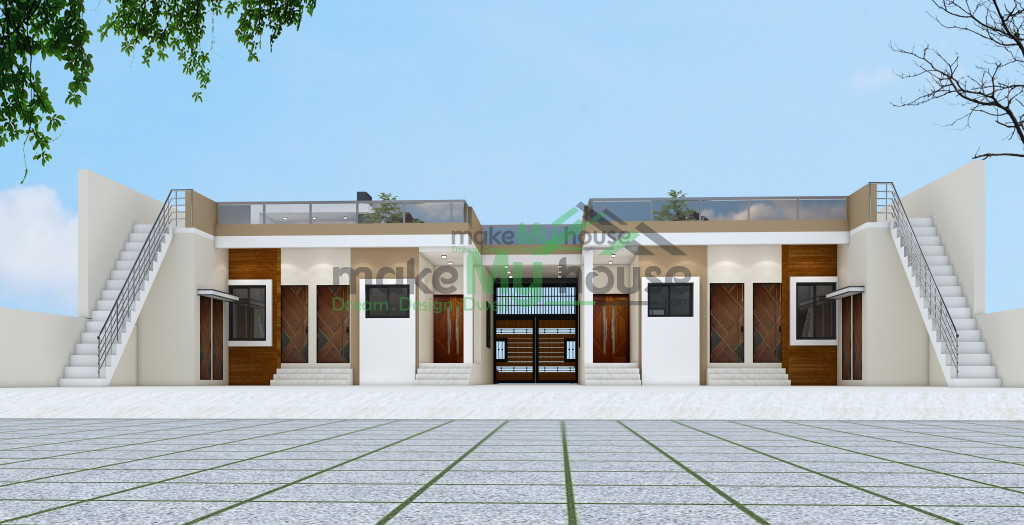 two family house elevation design