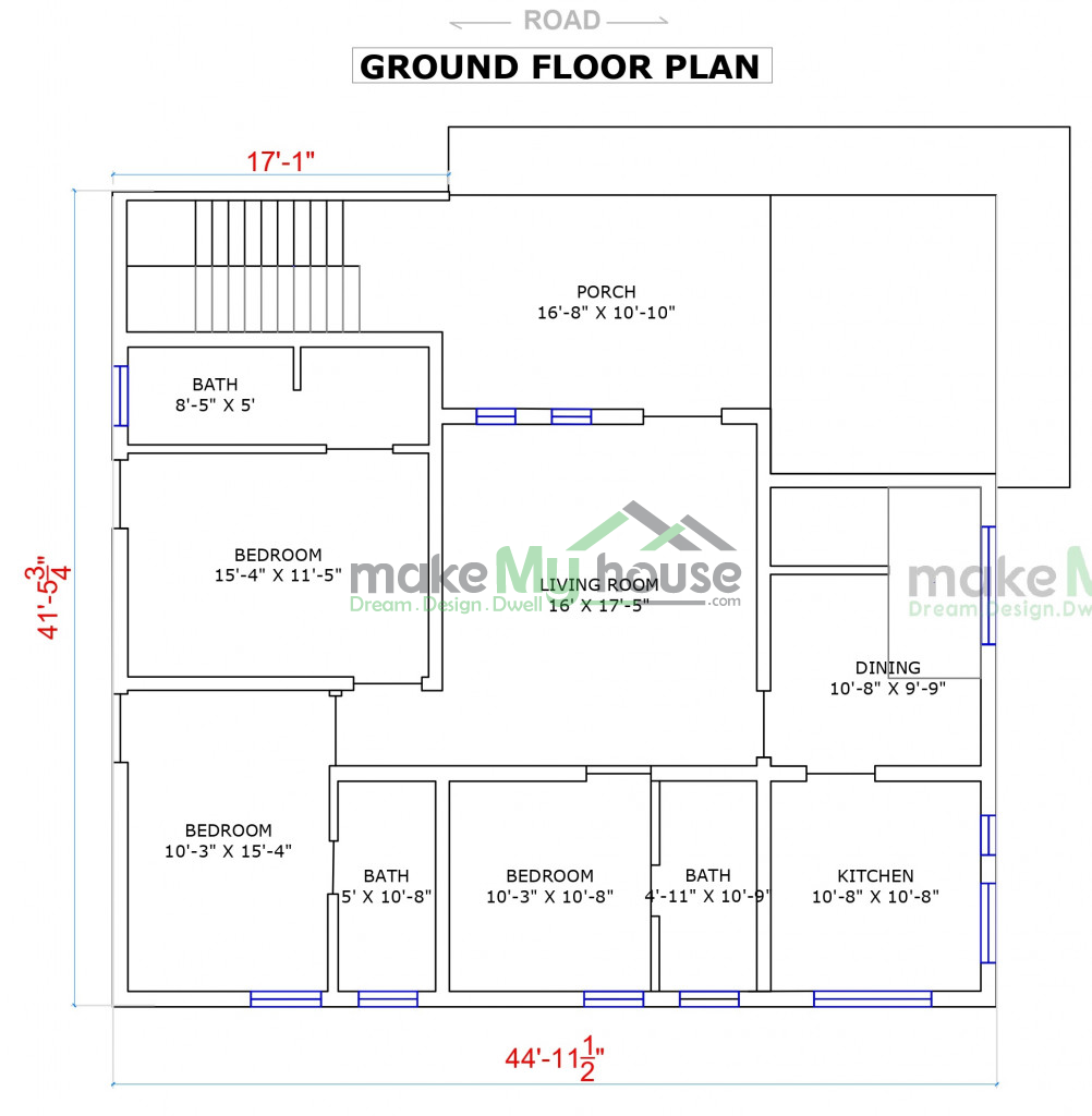 Vastu Duplex House Plan