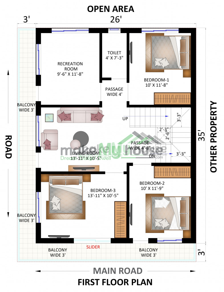 30x35 house design