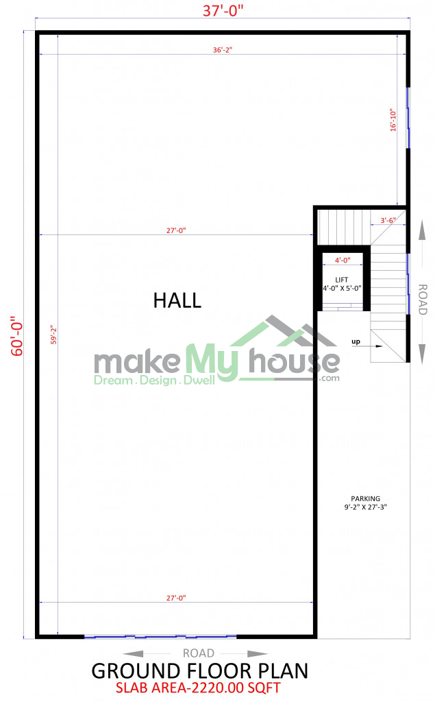 residential cum commercial building elevation