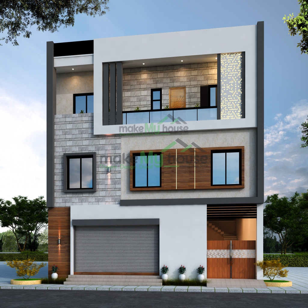 3d elevation for residential house