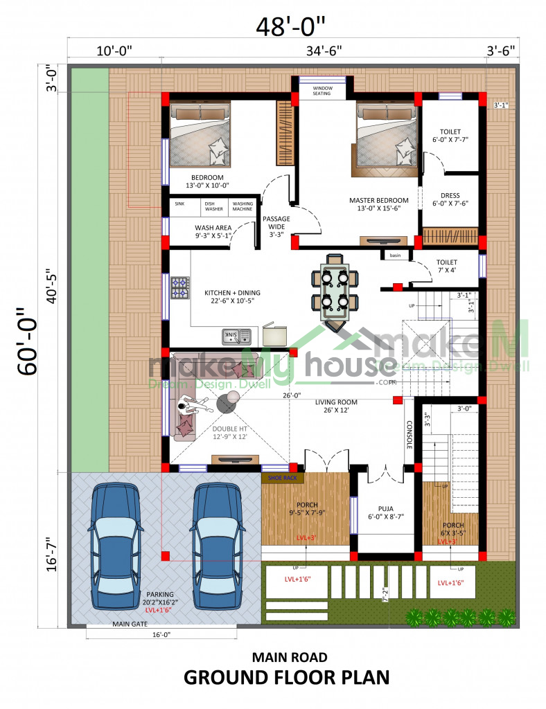 48x60 House Plan