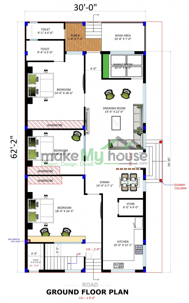 3D Elevation for Duplex