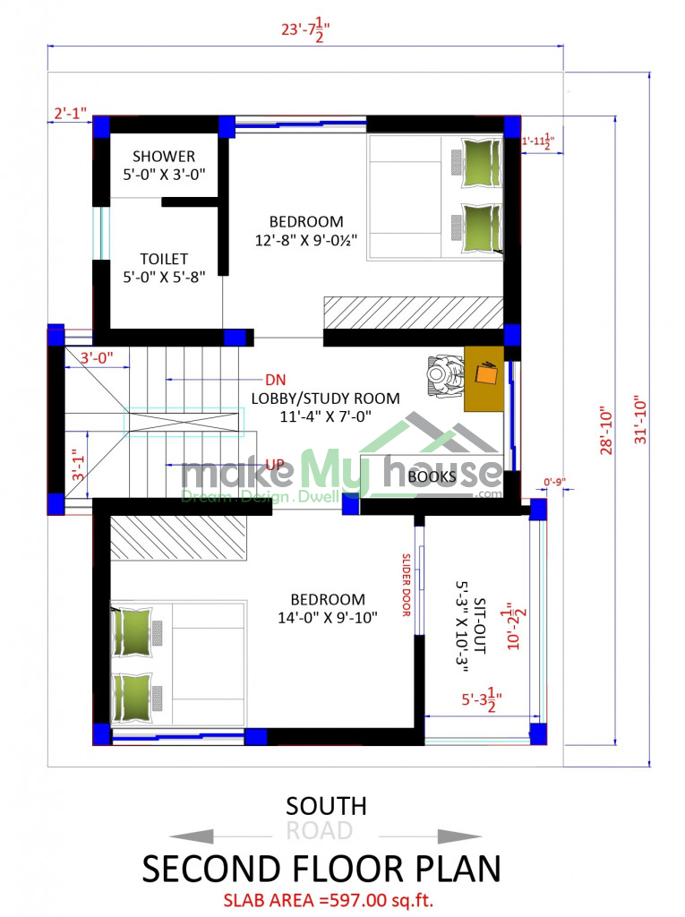 Triplex Floor Plan Exterior house design