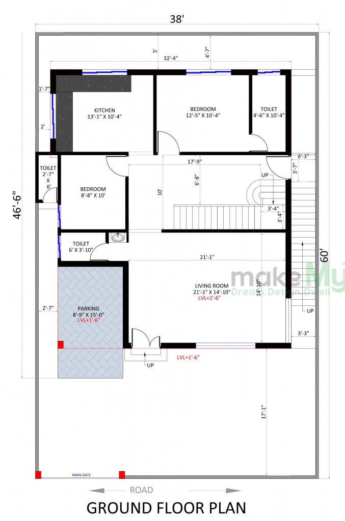 38x46 house plan