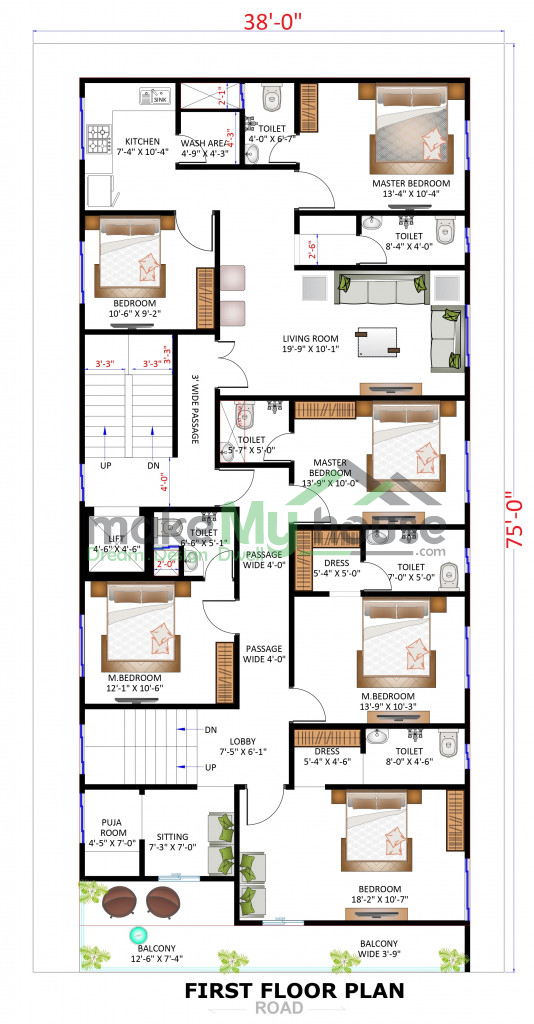 Duplex Floor Plan