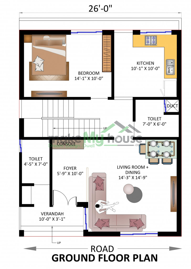 3d elevation plan for residential house