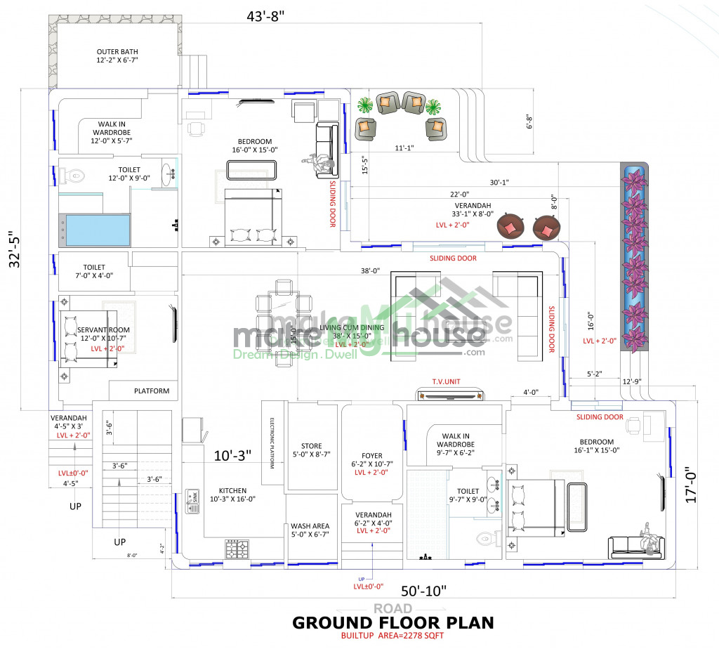 floor plan for bungalow 