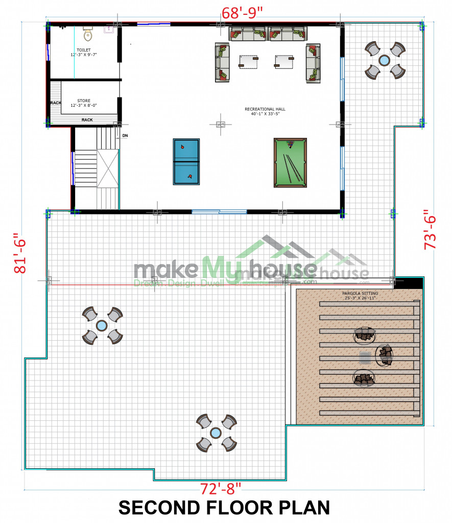 125ft x 234ft Exterior Elevation Design