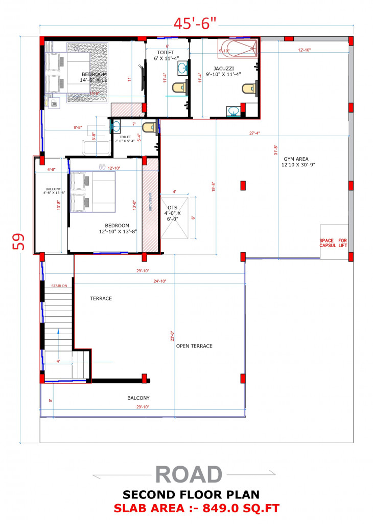 Triplex Floor Plan House Elevation Design