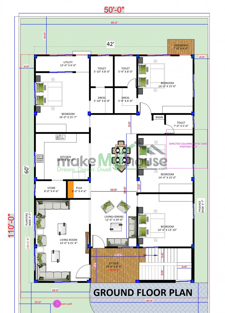 Floor Plan with Parking