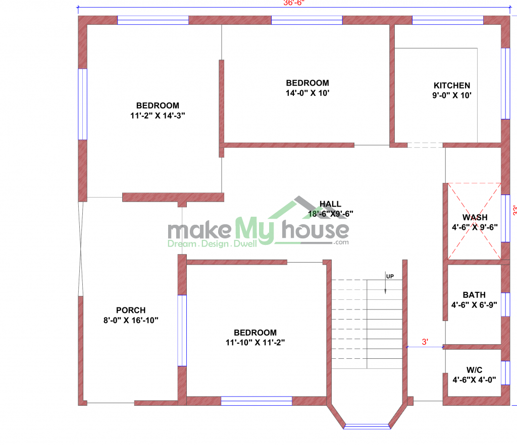 floor plan for residential building 