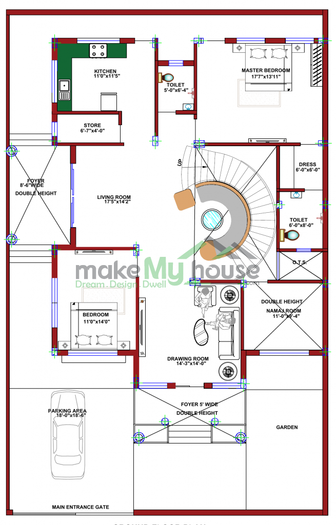 architecture drawing house plan