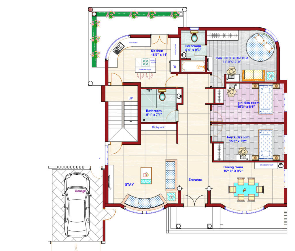 7200 Sqft House Plan with Vastu Compliance