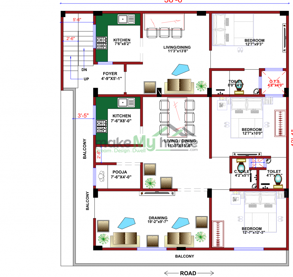 elevation design work