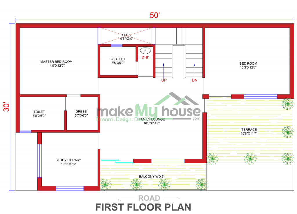 50x30 Floor Plan