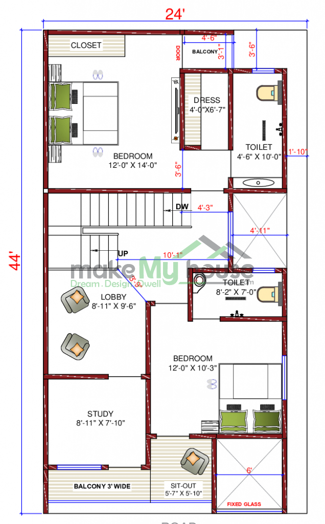 east facing elevation design