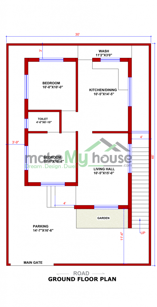 30x46 Floor Plan