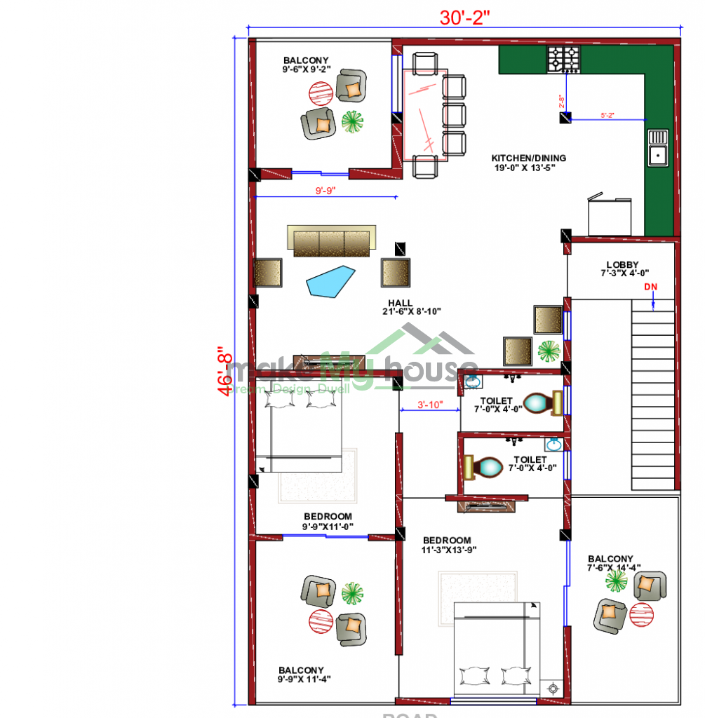 home front elevation