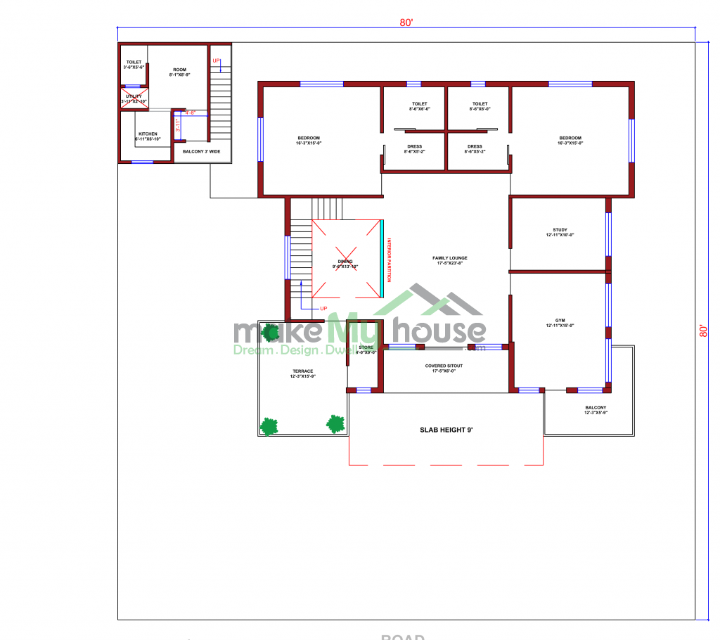 plan of indian house