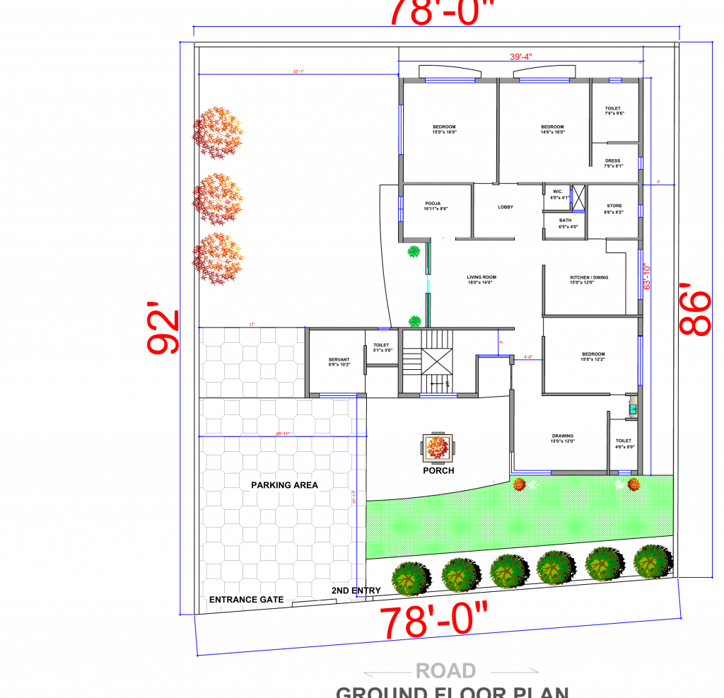 architecture drawing house plan