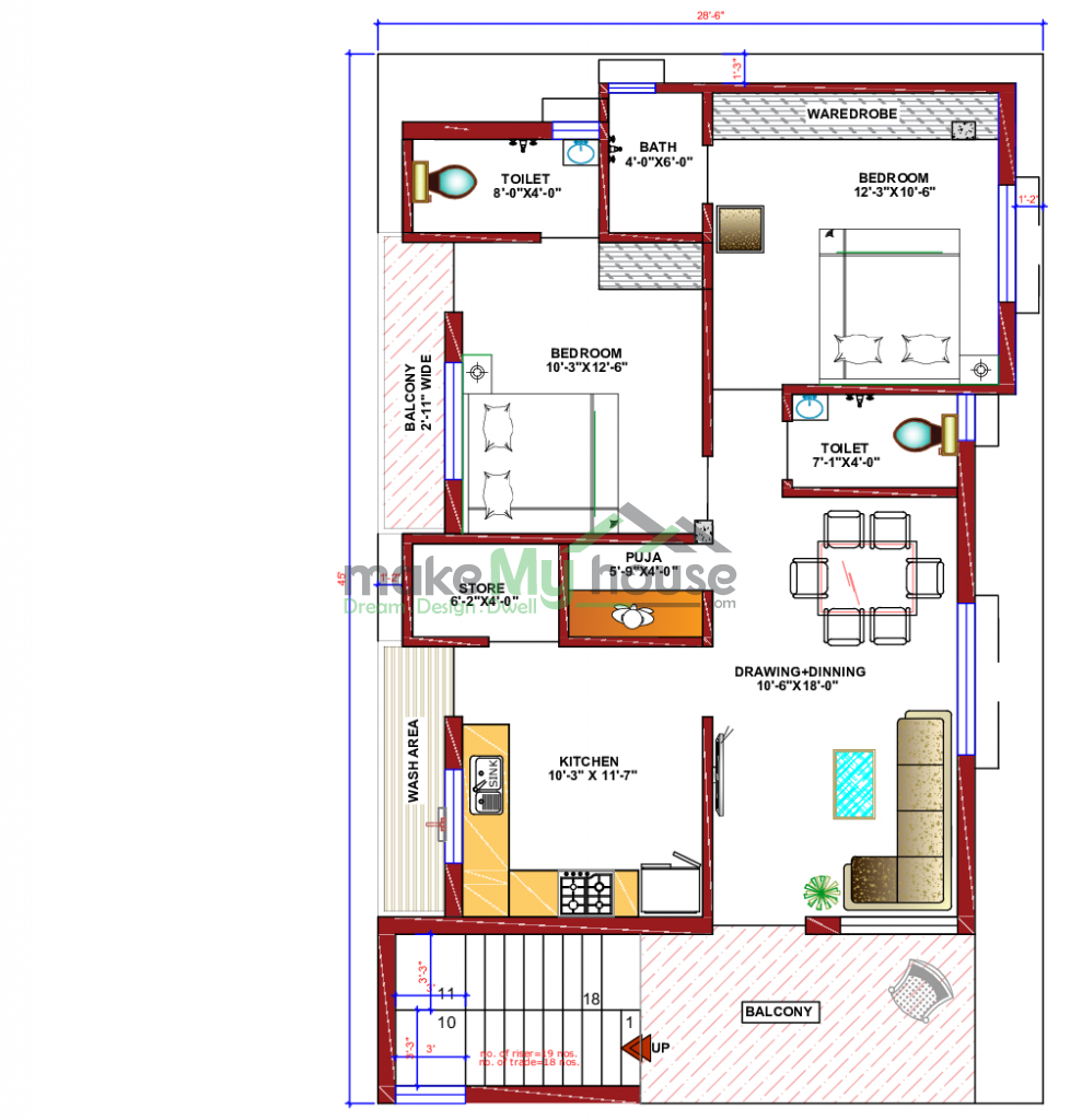 triplex 2d Elevation