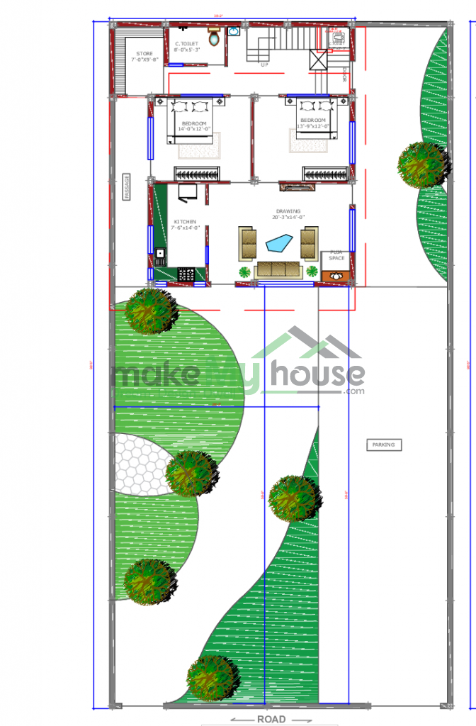 2D Elevation plan